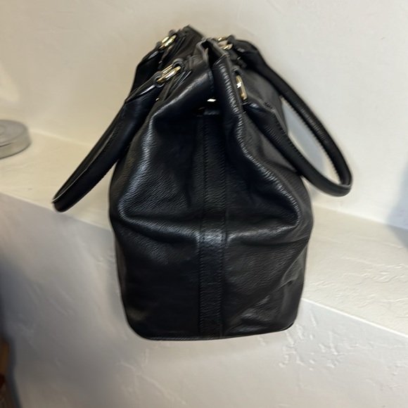 Cole Hann black soft pebbled leather tote bag - Picture 2 of 15